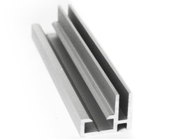 Simple 19mm Frame zilver Aluminium incl. lockset